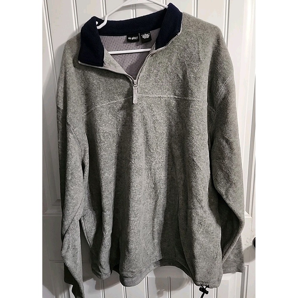 PB  Basics Gray XL Pull Over 1/4 Zip